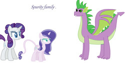 Size: 2216x1115 | Tagged: safe, artist:estrellasentry, rarity, spike, g4, female, male, ship:sparity, shipping, straight