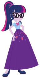 Size: 310x600 | Tagged: safe, artist:cartoonmasterv3, sci-twi, twilight sparkle, equestria girls, equestria girls series, g4, base used, clothes, female, geode of telekinesis, long skirt, magical geodes, skirt, solo