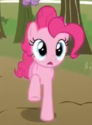 Size: 272x370 | Tagged: safe, screencap, pinkie pie, spike, dragon, earth pony, pony, between dark and dawn, g4, claws, female, offscreen character, solo, winged spike, wings