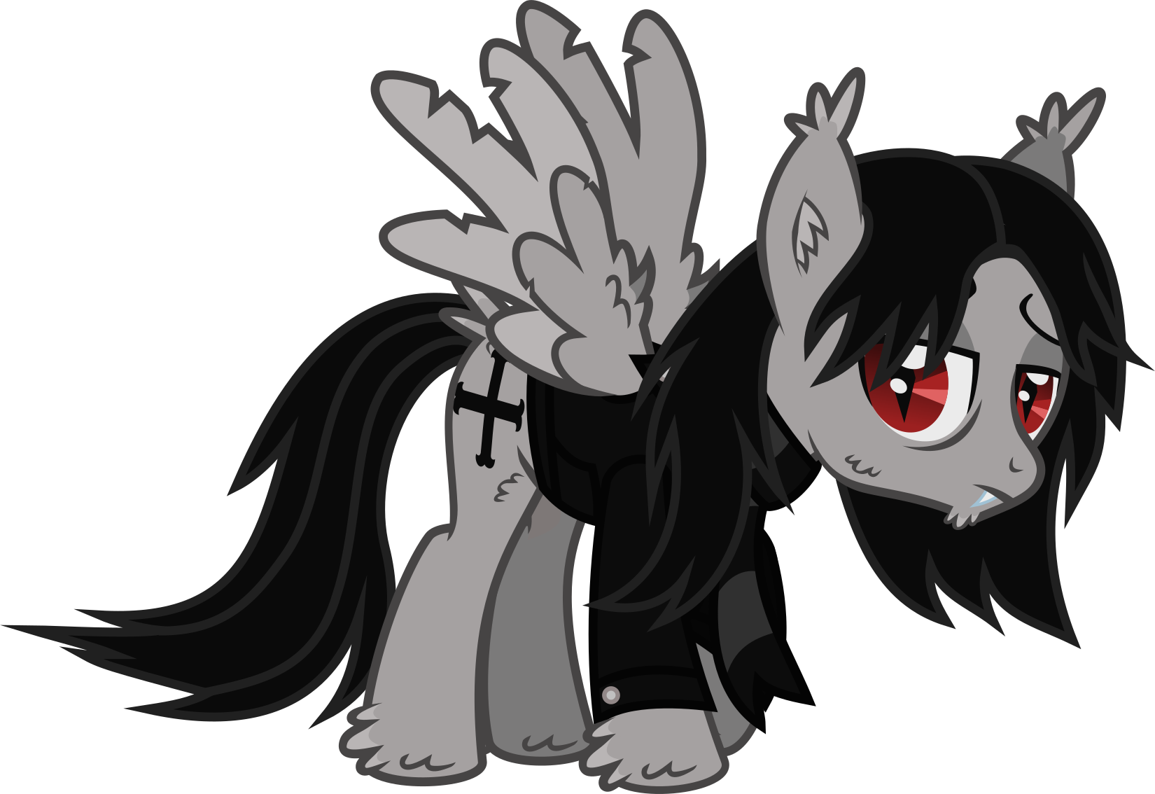 Safe Artist Lightningbolt Derpibooru Exclusive Pegasus Pony Vampire Svg