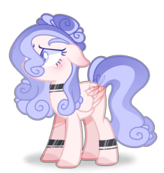 Size: 904x952 | Tagged: safe, artist:6-fingers-lover, oc, oc only, pegasus, pony, female, magical lesbian spawn, mare, offspring, parent:cozy glow, parent:princess flurry heart, parents:cozyheart, simple background, solo, transparent background