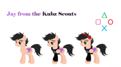 Size: 1427x797 | Tagged: safe, artist:rainbow15s, pegasus, pony, clothes, colored wings, crossover, headphones, hoodie, kubz scouts, male, piercing, ponified, solo, wings, youtube, youtuber