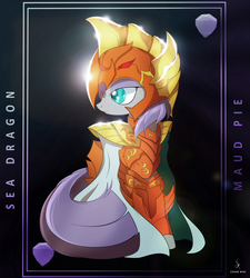 Size: 4300x4770 | Tagged: safe, artist:zidanemina, maud pie, earth pony, pony, g4, armor, chrysaor, female, mare, saint seiya, solo