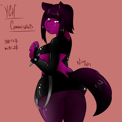 Size: 4000x4000 | Tagged: safe, anthro, commission, goth, goth pony, spiked wristband, wristband, your character here