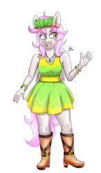 Size: 1400x2400 | Tagged: safe, artist:zachc, oc, oc only, oc:pandita, pegasus, anthro, plantigrade anthro, clothes, dress, female, simple background, solo, white background