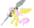 Size: 985x811 | Tagged: safe, artist:cyb3rwaste, fluttershy, pegasus, pony, g4, female, flying, laser sight, m202 flash, mare, rocket, rocket launcher, simple background, smoke, solo, transparent background, weapon