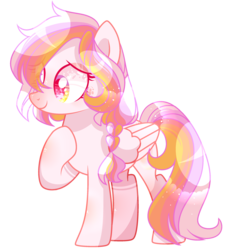 Size: 2544x2646 | Tagged: safe, artist:manella-art, oc, oc only, oc:aurora, pegasus, pony, base used, female, high res, mare, simple background, solo, transparent background