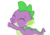 Size: 576x406 | Tagged: safe, edit, edited screencap, editor:undeadponysoldier, screencap, spike, dragon, g4, my little pony: friendship is magic, the crystalling, cute, eyes closed, male, not a vector, simple background, solo, transparent background