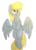 Size: 4000x5500 | Tagged: safe, artist:fluffyxai, derpy hooves, pegasus, pony, g4, blushing, chest fluff, cute, cutie mark, derpabetes, female, fluffy, flying, mare, simple background, smiling, solo, transparent background, wings