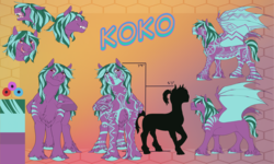 Size: 4000x2400 | Tagged: safe, oc, oc:kokabiel, pony, vampony, big, draft, male, reference sheet, smooch, stallion