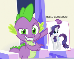 Size: 636x504 | Tagged: safe, edit, edited screencap, screencap, rarity, spike, g4, the crystalling, female, male, meme, ship:sparity, shipping, straight