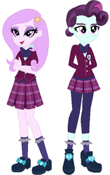 Size: 362x575 | Tagged: safe, artist:sturk-fontaine, princess celestia, principal abacus cinch, principal celestia, equestria girls, g4, abby cinch, clothes, crystal prep academy uniform, pink-mane celestia, school uniform, simple background, white background, young celestia, younger, younger cinch