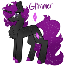 Size: 2968x3000 | Tagged: safe, artist:crazysketch101, oc, oc only, oc:glimmer, pony, unicorn, chest fluff, high res, simple background, solo, transparent background