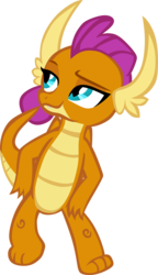 Size: 3446x5973 | Tagged: safe, artist:memnoch, smolder, dragon, g4, dragoness, female, simple background, solo, transparent background, vector, wings