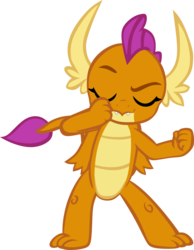 Size: 3977x5129 | Tagged: safe, artist:memnoch, smolder, dragon, g4, dragoness, eyes closed, female, simple background, solo, transparent background, vector, wings