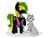 Size: 768x576 | Tagged: source needed, safe, artist:tamashihiguchi, color edit, edit, oc, oc:beauvoir ferril, oc:vermont black, earth pony, ferret, pony, clothes, colored, fursona, looking at each other, male, markings, phi, scarf, stallion