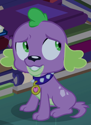 Size: 761x1048 | Tagged: safe, screencap, spike, dog, equestria girls, g4, my little pony equestria girls, cropped, male, paws, solo, spike the dog, spike's dog collar, tail