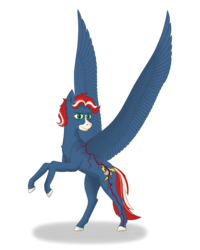 Size: 4800x6000 | Tagged: safe, artist:eclectriskele, oc, oc only, oc:lightning glider, pegasus, pony, colored hooves, ponysona, simple background, solo, transparent background