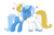 Size: 2045x1293 | Tagged: safe, artist:darbypop1, prince blueblood, trixie, pony, g4, female, hug, male, ship:bluetrix, shipping, straight, vector