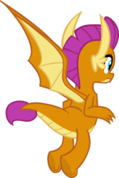 Size: 3627x5443 | Tagged: safe, artist:memnoch, smolder, dragon, g4, butt, cute, dragoness, female, simple background, smolderbetes, solo, transparent background, vector, wings