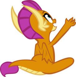 Size: 4338x4432 | Tagged: safe, artist:memnoch, smolder, dragon, g4, cute, dragoness, female, simple background, sitting, smolderbetes, solo, transparent background, vector, wings