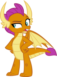 Size: 5226x7149 | Tagged: safe, artist:memnoch, smolder, dragon, g4, dragoness, female, simple background, solo, transparent background, vector, wings