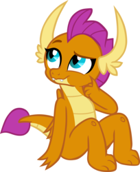Size: 7949x9719 | Tagged: safe, artist:memnoch, smolder, dragon, g4, cute, dragoness, female, simple background, sitting, smolderbetes, solo, thinking, transparent background, vector, wings