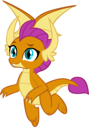 Size: 3639x5183 | Tagged: safe, artist:memnoch, smolder, dragon, g4, dragoness, female, simple background, solo, transparent background, vector, wings