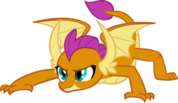 Size: 8964x5187 | Tagged: safe, artist:memnoch, smolder, dragon, g4, uprooted, dragoness, female, simple background, solo, transparent background, vector, wings