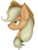 Size: 1588x2108 | Tagged: safe, artist:tonyseil, mean applejack, earth pony, pony, g4, the mean 6, bust, clone, female, frown, mare, messy mane, narrowed eyes, profile, simple background, solo, transparent background
