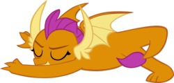 Size: 7433x3575 | Tagged: safe, artist:memnoch, smolder, dragon, g4, dragoness, female, simple background, solo, transparent background, vector, wings