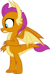 Size: 3875x5673 | Tagged: safe, artist:memnoch, smolder, dragon, g4, dragoness, female, simple background, solo, transparent background, vector, wings