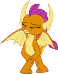 Size: 3772x4754 | Tagged: safe, artist:memnoch, smolder, dragon, g4, what lies beneath, dragoness, female, out of context, simple background, solo, transparent background, vector, wings