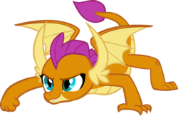 Size: 6341x4126 | Tagged: safe, artist:memnoch, smolder, dragon, g4, uprooted, dragoness, female, simple background, solo, transparent background, vector, wings