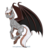 Size: 1200x1258 | Tagged: safe, artist:inuhoshi-to-darkpen, oc, oc only, oc:silver star, bat pony, pony, bat pony oc, eye clipping through hair, simple background, solo, transparent background