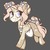 Size: 800x800 | Tagged: safe, artist:crimmharmony, oc, oc only, oc:cat scratch, cat, pony, unicorn, apron, blushing, bow, clothes, female, gray background, hair bow, looking back, mare, mottled coat, simple background, solo, tail bow, walking