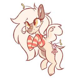 Size: 800x800 | Tagged: safe, artist:crimmharmony, oc, oc only, pegasus, pony, clothes, flower, simple background, socks, solo, striped socks, white background