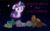 Size: 3817x2393 | Tagged: safe, artist:ejlightning007arts, gallus, ocellus, sandbar, silverstream, smolder, tree of harmony, twilight sparkle, yona, angel, changedling, changeling, classical hippogriff, dragon, griffon, hippogriff, pony, yak, g4, cute, floppy ears, grin, high res, sleeping, smiling, stars, treelight sparkle, wallpaper