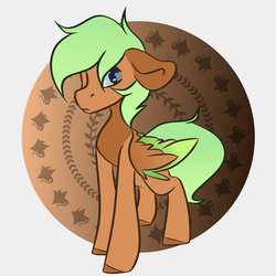 Size: 900x900 | Tagged: safe, artist:crimmharmony, oc, oc only, pegasus, pony, circle background, simple background, solo