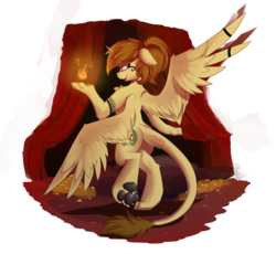 Size: 4050x3729 | Tagged: safe, artist:beardie, oc, oc only, oc:katya ironstead, sphinx, chest fluff, dancing, egyptian, egyptian dance, egyptian pony, female, solo, species swap, sphinxified