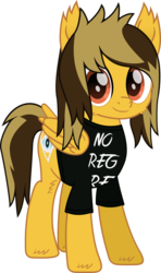 Size: 542x912 | Tagged: safe, artist:lightningbolt, derpibooru exclusive, pegasus, pony, g4, .svg available, alex gaskarth, all time low, butt fluff, cheek fluff, clothes, colored pupils, dyed mane, dyed tail, ear fluff, fluffy, folded wings, hoof fluff, looking at you, male, movie accurate, ponified, shirt, simple background, solo, stallion, standing, svg, t-shirt, tail feathers, transparent background, vector, wing fluff, wings