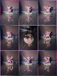 Size: 1536x2048 | Tagged: safe, artist:malte279, twilight sparkle, alicorn, pony, g4, collage, craft, twilight sparkle (alicorn), wire sculpture