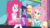 Size: 1600x900 | Tagged: safe, screencap, angel bunny, applejack, fluttershy, pinkie pie, sci-twi, twilight sparkle, equestria girls, g4, my little pony equestria girls: choose your own ending, tip toppings, tip toppings: fluttershy, female, fluttershy boho dress, geode of fauna, geode of sugar bombs, geode of super strength, geode of telekinesis, magical geodes, sad