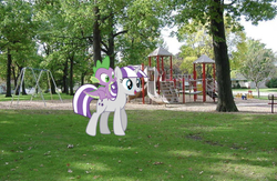 Size: 641x418 | Tagged: safe, edit, editor:undeadponysoldier, spike, twilight velvet, dragon, pony, unicorn, g4, adopted offspring, bench, cute, dragons in real life, dragons riding ponies, female, happy, irl, like mother like son, like parent like child, male, mother and son, park, photo, playground, ponies in real life, rider, riding, slide, spike riding twilight velvet, spike's family, spike's parents, spikelove, swing set, tree