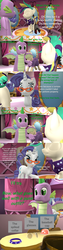 Size: 1920x7560 | Tagged: safe, artist:papadragon69, rarity, spike, dragon, comic:spike's cyosa, g4, 3d, ash's hat, carousel boutique, choice, clothes, collar, comic, cyoa, glasses rarity, older, older spike, outfit, pokémon, source filmmaker, spiked collar, teenage spike, teenager, winged spike, wings