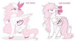 Size: 1204x664 | Tagged: safe, artist:teapup, artist:teapupppy, oc, oc only, oc:teddy bear, pegasus, pony, bow, canterlot avenue, cute, draw this again, pink, redraw, solo