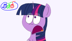 Size: 1222x710 | Tagged: safe, artist:dao, twilight sparkle, pony, g4, female, open mouth, solo, twilighting, wide eyes
