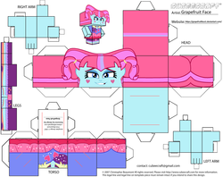 Size: 2979x2354 | Tagged: safe, artist:grapefruitface1, kiwi lollipop, equestria girls, equestria girls specials, g4, my little pony equestria girls: better together, my little pony equestria girls: sunset's backstage pass, craft, cubeecraft, female, high res, k-lo, papercraft, printable, solo
