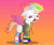 Size: 600x500 | Tagged: safe, artist:lennonblack, oc, oc only, oc:pastel cloud (angel), angel, angel pony, original species, pony, blank flank, clothes, disgusted, halo, hoodie, mismatched socks, nonbinary, open mouth, pride, rainbow socks, socks, solo, striped socks, ych result