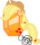 Size: 507x573 | Tagged: safe, artist:casanova-mew, applejack, g4, applejewel, gem, literal, pun, simple background, solo, transparent background, watermark